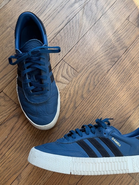 ADIDAS Women’s Sambarose Legend Marine Blue Women’s 8.5 - Picture 2 of 9